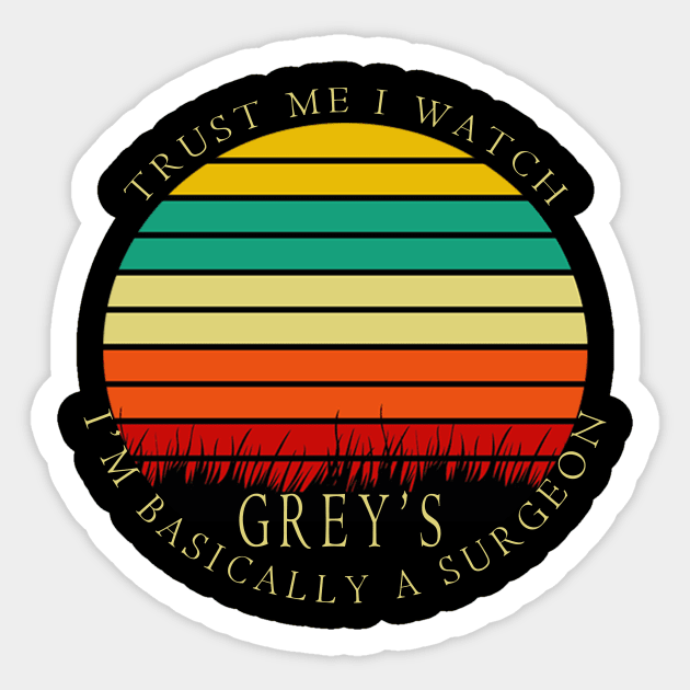 greys anatomy funny Sticker by  Berbero